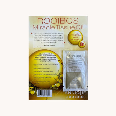 Essense Rooibos Miracle Tissue Oil Card Sample 3ml VD R16.50